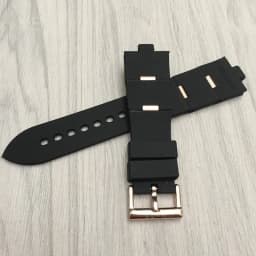 For Bulgari Rubber Watch Strap with Convex Interface Men's and Women's Soft and Comfortable Watch Accessories 22x8mm 24x8mm