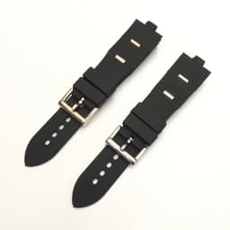 For Bulgari Rubber Watch Strap with Convex Interface Men's and Women's Soft and Comfortable Watch Accessories 22x8mm 24x8mm