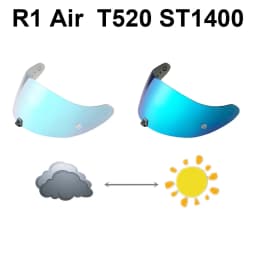 Motorcycle Helmet Visor Lens For KDF-16-1 Scorpion Exo 1400 Carbon, R1 Air EXO 520 Anti-UV Anti-Scratch Dustproof Wind Shield