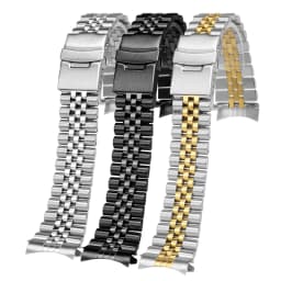 Stainless Steel Strap for Seiko No. 5 SKX007 skx009 Watch 20 22mm Curved Bracelet for Oyster SSK003 for Jubilee Curved Bracelet