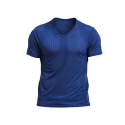 Ice mesh eye T-shirt Men's mesh breathable mesh hollow sports fitness summer quick dry loose V-neck tide mesh short sleeve