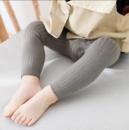 Baby Girl Tights Cable Knit Footless Leggings Stockings Solid Cotton Pantyhose for Infant Toddler 0-6T