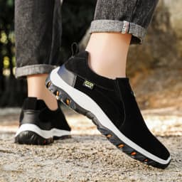New Men's Casual Sports Shoes PU Leather Mountaineering Travel Shoes Men's Outdoor Lightweight And Comfortable Walking Shoes