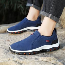 New Men's Casual Sports Shoes PU Leather Mountaineering Travel Shoes Men's Outdoor Lightweight And Comfortable Walking Shoes