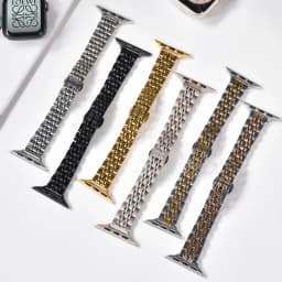 Slim Stainless Steel Strap for Apple Watch Ultra 49mm Compatible with Series 9 8 76 SE 543Metal Bracelet 38/42mm 40/44mm 41/45mm