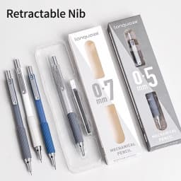 0.3 0.5 0.7 mm Mechanical Pencil Set Art Sketch Retractable Nib Low Gravity Automatic Pencil School Writing Pencil Stationery
