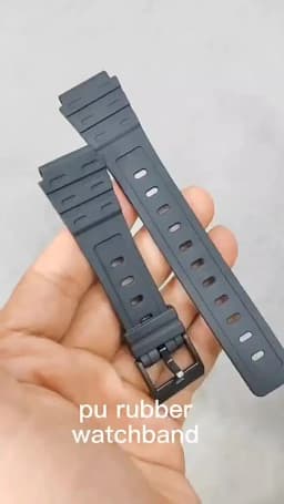 For Casio W-59 W-64 W-85 JC-30 Watch Strap 18mm PU Watchband Resin Wristband Replace Accessories Bracelet Men Women With Tool