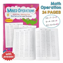 Writing Exercise Book Children's Multiplication and Division Math Improvement Exercises A4 Notebook Daily Practice