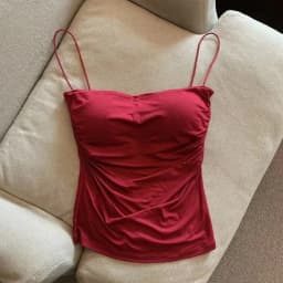 New Women Tank Tops Summer Solid Color Built-In Bra Camisole Casual Slim Sleeveless Folds Tank Tops Women Basic Sports Vest