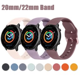 20mm 22mm Silicone Band For Garmin Venu 3 2 Plus Sq Sq2/Forerunner 265 255 M 245 645 158 165 55/Vivoactive 5 4 3 Sports Bracelet