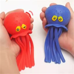 Squeezing water octopus decompression toy bathtub bath toy decoration summer swimming pool children's water play toys 