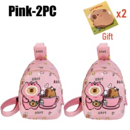 Cute Capybara Shoulder Bag Mini Storage Bag Cartoon Chest Bag Home Decoration Messenger Bag Coin Purse for Kids
