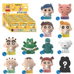 JANDOOM Crayon Shin-Chan Anime Figure Creative Peripheral Dinosaur Diary Baby Rice Grain Doll Model Blind Boxs Toy Birthday Gift