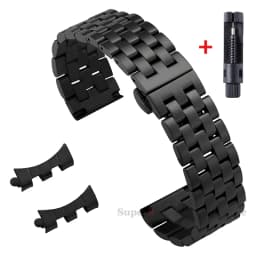12/14/16/18/19/20/21/22mm Stainless Steel Strap for Tissot Curved End Wristband for Seiko Universal Bracelet Butterfly Buckle