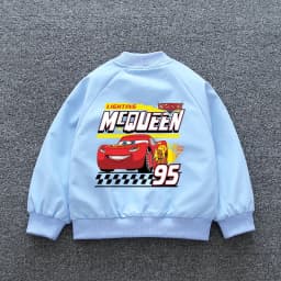 Disney Pixar Cars Lightning McQueen Jackets 2025 Spring Autumn Baby Boys Zipper Casual Coats Kids Clothes Windbreaker Outerwear