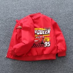 Disney Pixar Cars Lightning McQueen Jackets 2025 Spring Autumn Baby Boys Zipper Casual Coats Kids Clothes Windbreaker Outerwear