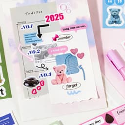 Mr Paper 20Pcs/book Daily Handbook Square Paragraph Sticker Book Korean Cute Style DIY Creative Handbook Material Calendar Card