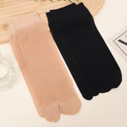 Two Toed Crystal Silk Socks Clear White Black Breathable Cool Stockings Unisex Japanese Men Women Summer Ultra-Thin Tabi Socks