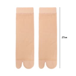 Two Toed Crystal Silk Socks Clear White Black Breathable Cool Stockings Unisex Japanese Men Women Summer Ultra-Thin Tabi Socks