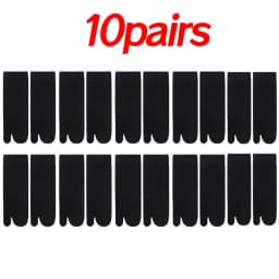 Two Toed Crystal Silk Socks Clear White Black Breathable Cool Stockings Unisex Japanese Men Women Summer Ultra-Thin Tabi Socks