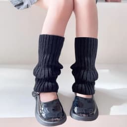 1 Pair Candy Color Children Leg Warmers Korean Sweet Kids Knitted Foot Cover Girls Lolita Style Solid Warm Elastic Tube Socks