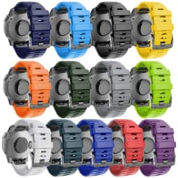 22 26mm Silicone WatchBand for Garmin Fenix 7 7X 8 E 6X 6 Pro 5 5X Plus Epix Gen2 Enduro 3 Instinct 3 Solar Quick Release Strap