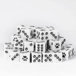 10 Pcs/lot Bear's Paw Pattern Puzzle Game 6 Sided Dice Game Accessory 15.8mm