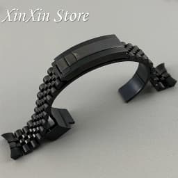 NH35 Part Glide Lock Clasp 20mm Width 904L Solid Stainless Steel Strap Brushed Polished Oyster Jubilee Presidential Bracelet