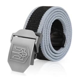SupSindy New Canvas Belt 3D National Emblem of Ukraine Metal Buckle Jeans Belts for Men Army Military Tactical Belts Male Strap