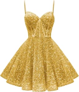 Spaghetti Straps Sequin Homecoming Dress Short Prom Gown with Pockets Evening Party Gowns cocktail dress party mini dresses