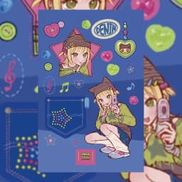 Korean Cute Sweet Cool Girl Character Stickers Handbook Diary Planner Scrapbook Phone Case Diy Decorative Stickers