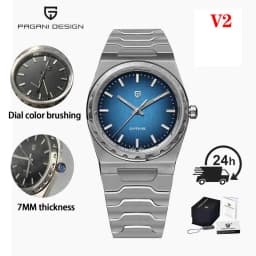 PAGANI DESIGN 2026 New VJ21 37MM Men Fashion Quartz Watch Sapphire Waterproof 10Bar Thin 7MM Luminous C3 Upgrade V2 Reloj Hombre