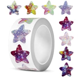 500Pcs Glitter Star Stickers for Kids School Teacher Reward Sticker Cute Party Decor Business Label Scrapbooking Stickers