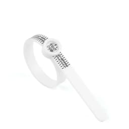Adjustable Ring Sizer with Magnifier US/UK/EU/HK Size Chart Reusable Finger Measuring Tool for Accurate Ring Sizing