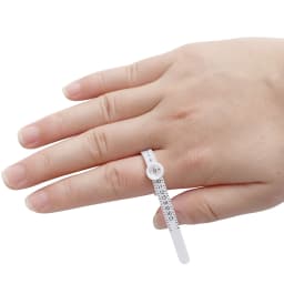 Adjustable Ring Sizer with Magnifier US/UK/EU/HK Size Chart Reusable Finger Measuring Tool for Accurate Ring Sizing