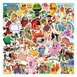 50Pcs Cartoon La Granja De Zenón Farm Animals Waterproof Stickers Decoration Water Cup Guitar Motorcycle Helmet Refrigerator