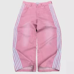 American Harajuku Style Baggy Jeans Y2K Streetwear Striped Denim Pant Men Women Casual Wide Leg Trousers Trendy High Street Pant
