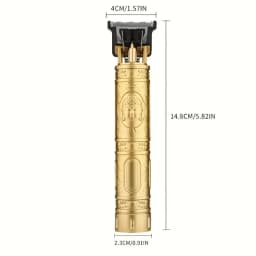 T9 Portable Vintage Hair Trimmer - USB Fast Charging Cordless Barber Clipper for Men's Beard Grooming Hair Cutting Machine