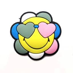 Flower Ghost Smile PVC Shoe Charms Slippers Buckle Combination Fit Wristbands Accessories Decoration Bands Gift Unisex Party