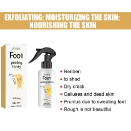 Foot Exfoliating Spray Repair Brightening Anti-Drying Crack Peeling Dead Skin Calluses Odor Removal Whitening Feet Care Liquid
