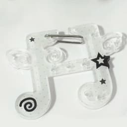 DIY New Cartoon Cute Musical Notes Carabiner Acrylic Mobile Phone Pendant INS Acrylic Bag Charms Backpack Hanging Accessories