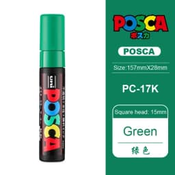 1pc Japan UNI POSCA Marker PC-17K Graffiti Painting POP Poster Advertising Pen 15mm Water Based Big Head Pen Refill Art Supplies