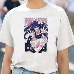 Oshi No Ko top tees teen kawaii Punk 2000s Digital women Trendy t-shirt Y2k Graphic Trendy aesthetic Vintage