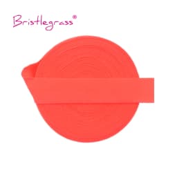 BRISTLEGRASS 2 5 10 Yard 5/8" 15mm Solid Matte Non-Shiny FOE Fold Over Elastics Spandex Band Hair Tie Headband Dress Sewing Trim