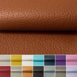 Litchi PU Leather Vinyl Fabric Faux Leatherette For Earring Sewing Clothing DIY Bow Decor Waterproof Handmade Material Roll