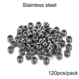 100-500pcs/lot Gold Copper Ball Crimp End Beads Dia 2 2.5 3 mm Stopper Spacer Beads For Diy Jewelry Making Findings Supplies
