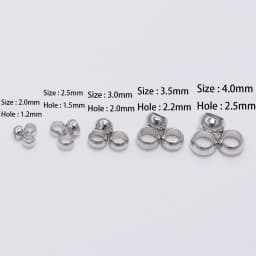100-500pcs/lot Gold Copper Ball Crimp End Beads Dia 2 2.5 3 mm Stopper Spacer Beads For Diy Jewelry Making Findings Supplies
