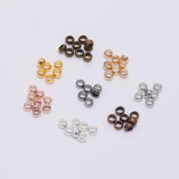 100-500pcs/lot Gold Copper Ball Crimp End Beads Dia 2 2.5 3 mm Stopper Spacer Beads For Diy Jewelry Making Findings Supplies