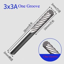 Tungsten Carbide Rotary File Hard Alloy Rotary Bur Drill Bit Engraving Cutter 3mm Shank Grinding Head