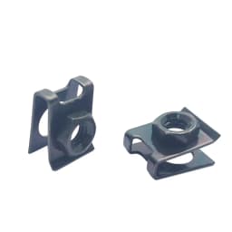 10 Set Motorcycle Scooter ATV Moped Plastic Cover Screw Bolt and U Type Clips with Nut M6 6mm M6X16 Army green